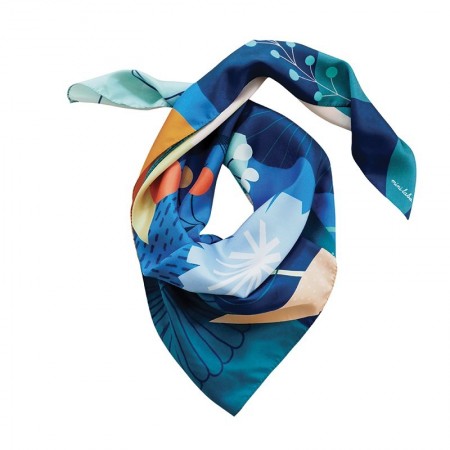 Carousel silk square scarf 