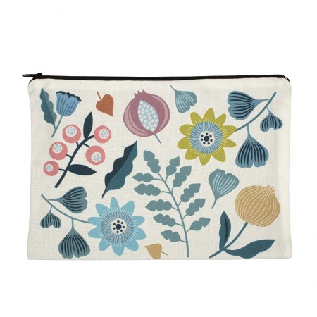 Clutch bag with Passiflore motif