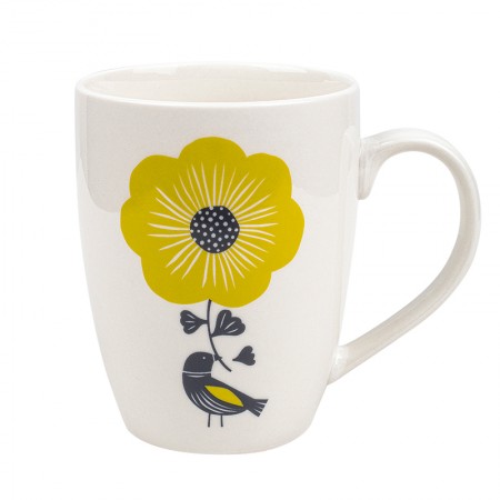 Porcelain mug with Cueillette motif