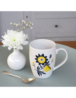 porcelain flower cups