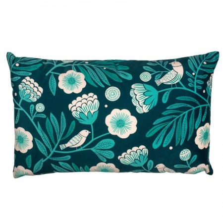 Jardin d'hiver Green velvet cushion