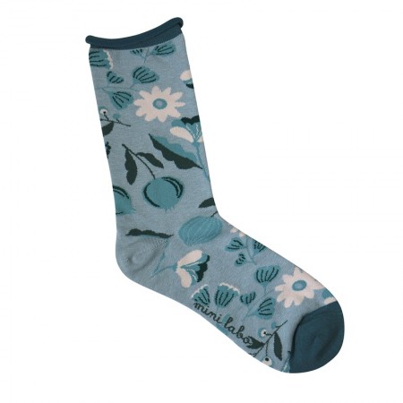 Jacquard socks with Passionflower Pattern