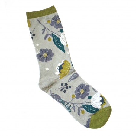 Jacquard socks with Bégonia Pattern