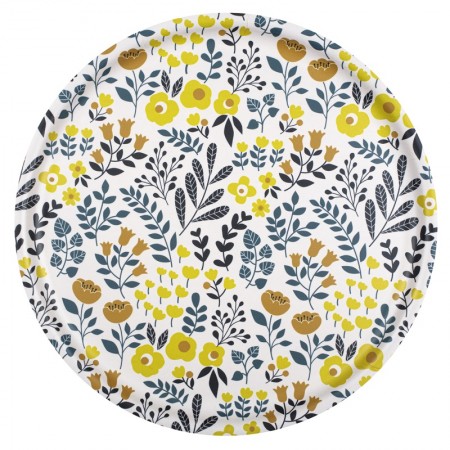 Lemon country side round Tray - 35 cm -
