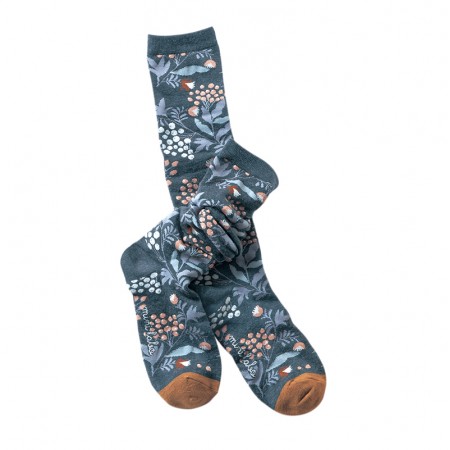High socks in Jacquard Orchard pattern