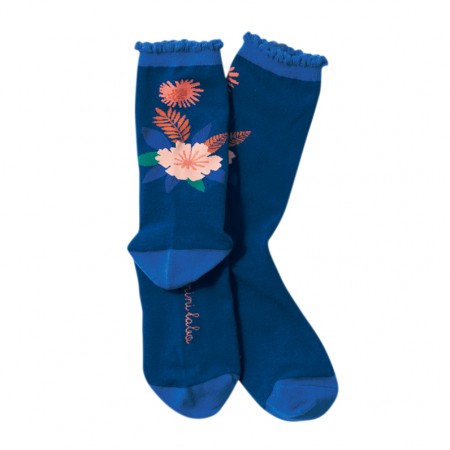 Jacquard socks with  Papercut Pattern
