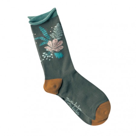 Jacquard socks with Sous Bois Pattern
