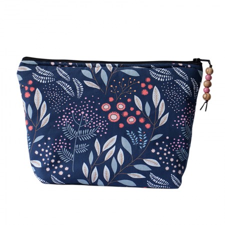 Mimosa motif clutch bag size M