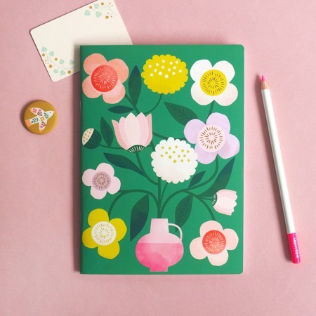 Notebook 64 ruled pages Bouquet