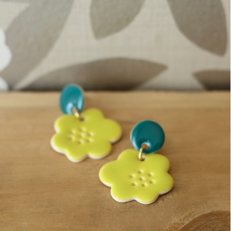 Boucles d'oreilles Lily lemon