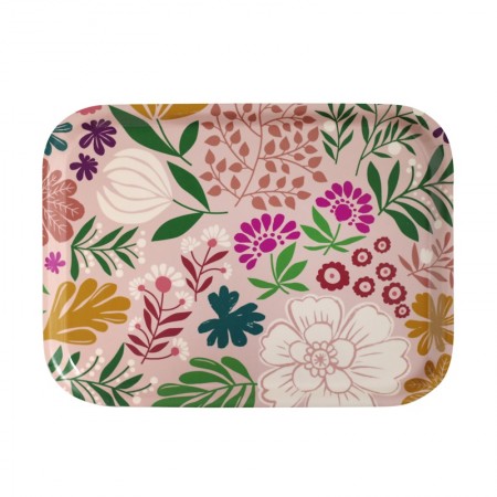 Plateau rectangulaire en bouleau motif Grasse