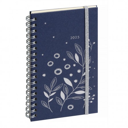 Mimosa Silver and Dark blue Pocket Agenda